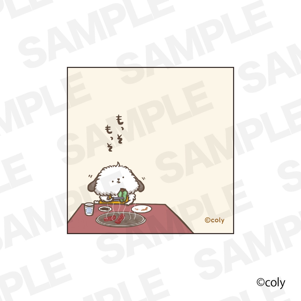 【いぬぽにょ】今治製ミニタオルハンカチ