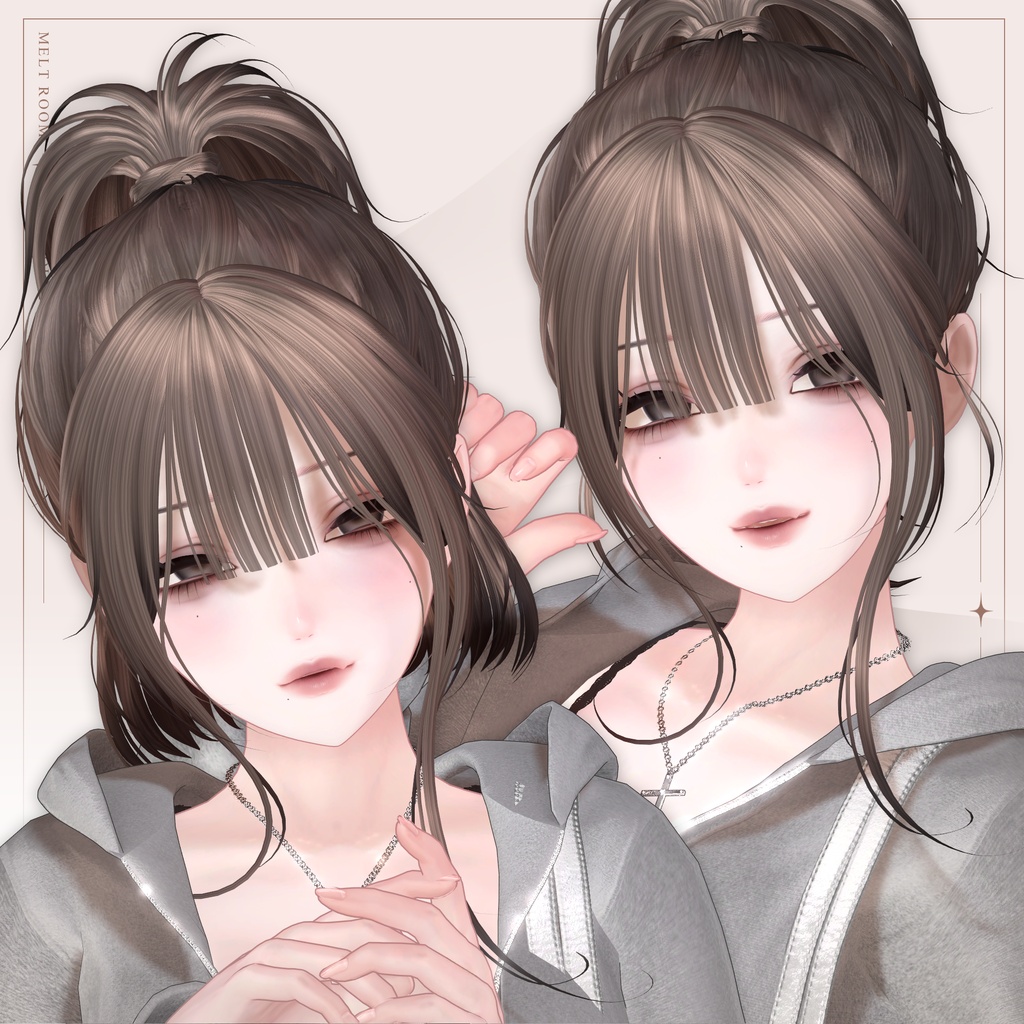 ♡ 300円OFF ♡ 【11アバター対応】 Messy Ponytail