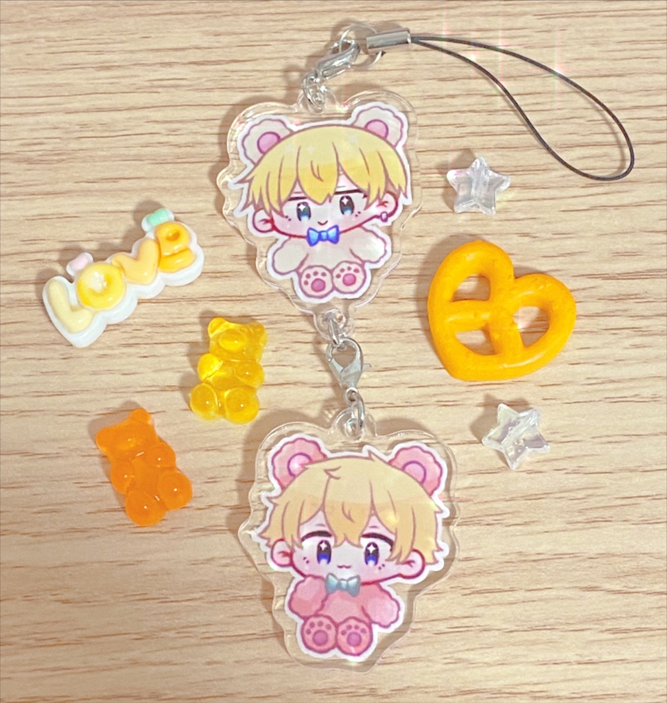 ふゆタケくまちゃん　連結アクキー