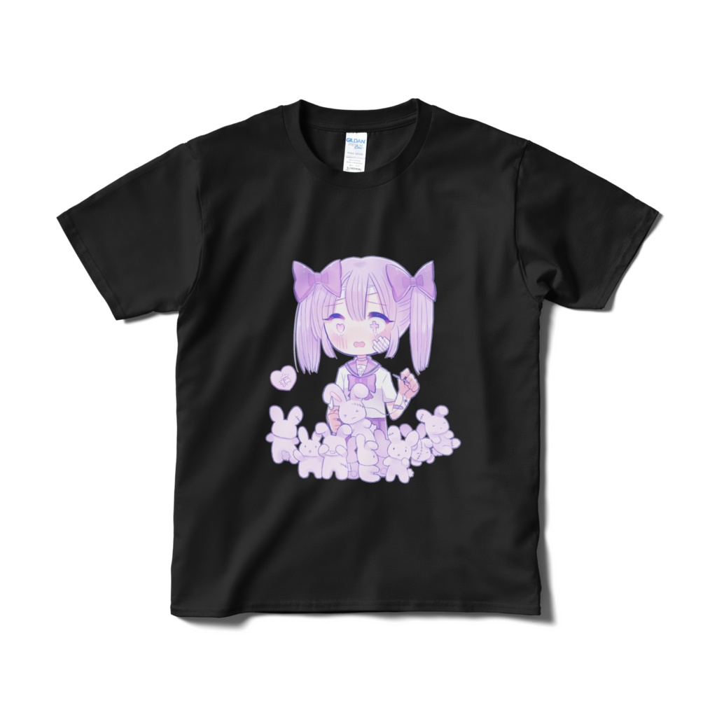 【短納期】傷だらけ。Tシャツ-黒