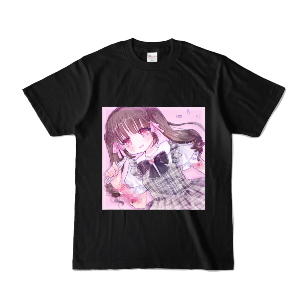 量産型オタクしか勝たん。Tシャツ-黒