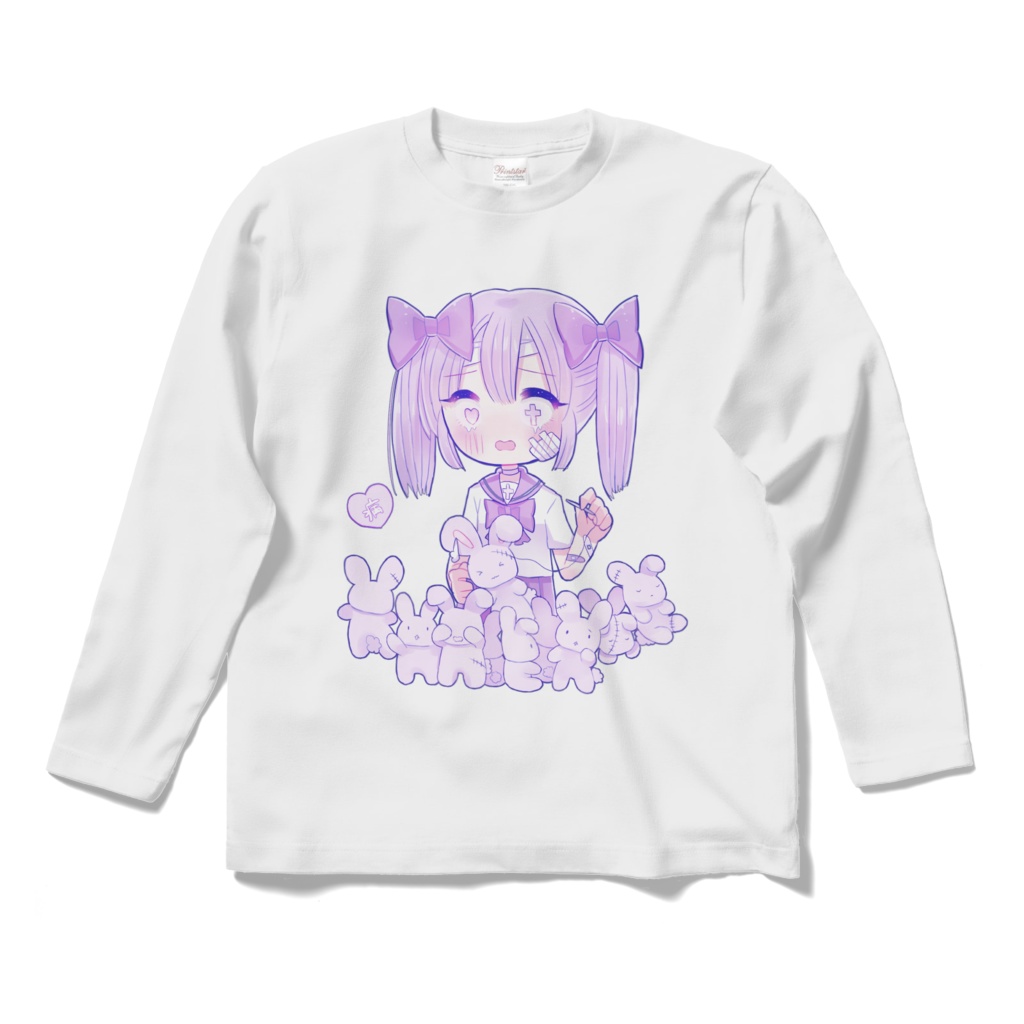 傷だらけ。ロングスリーブTシャツ