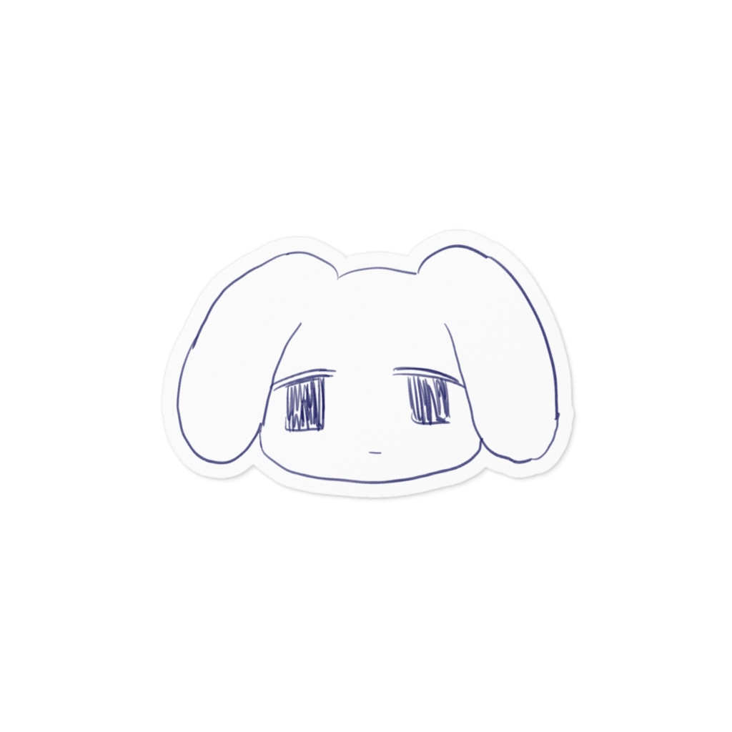 【3サイズ】たれうさステッカー