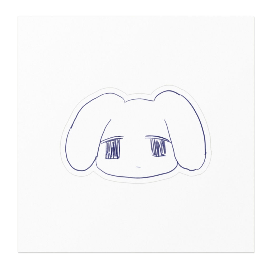 【3サイズ】たれうさステッカー