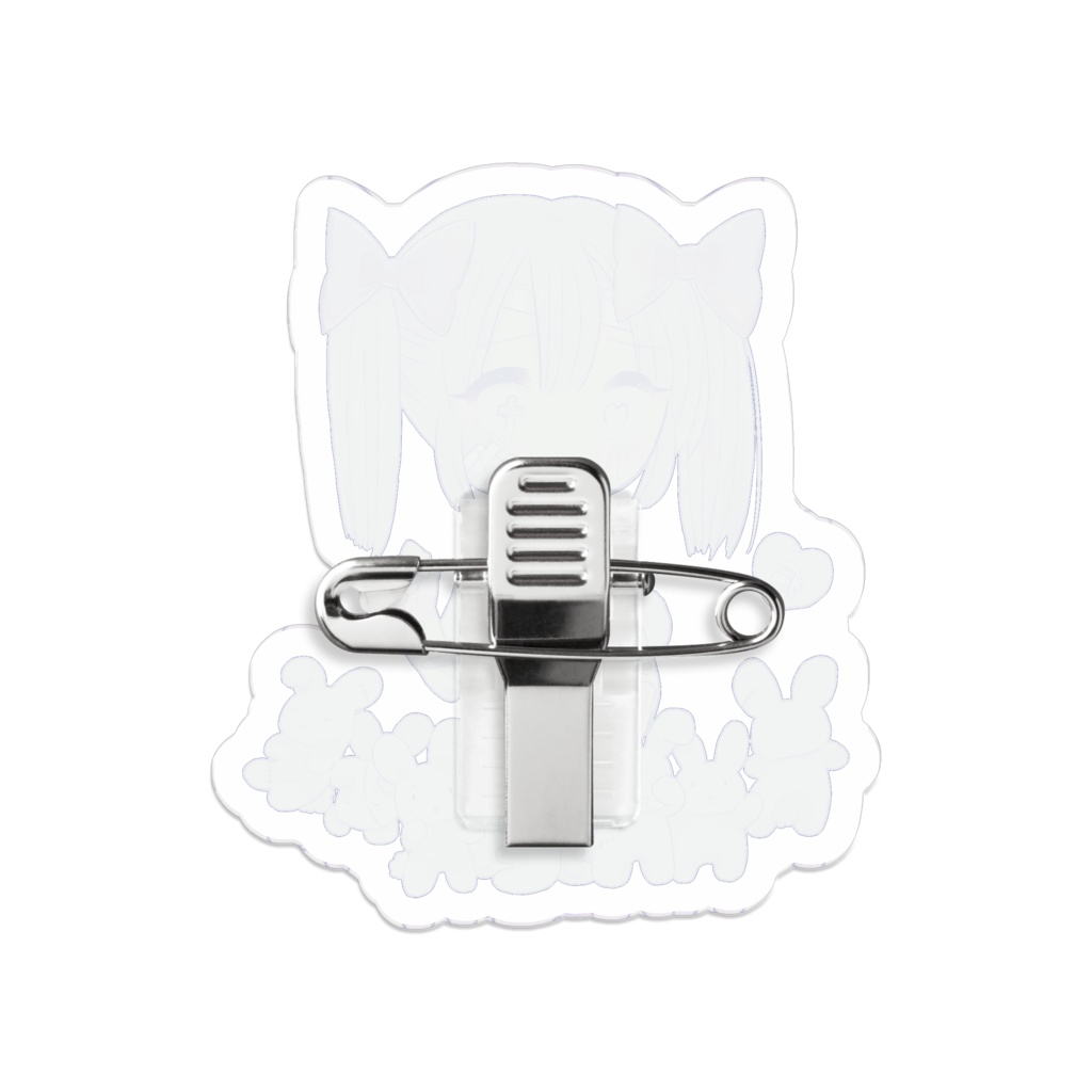 傷だらけ。アクリルバッジ