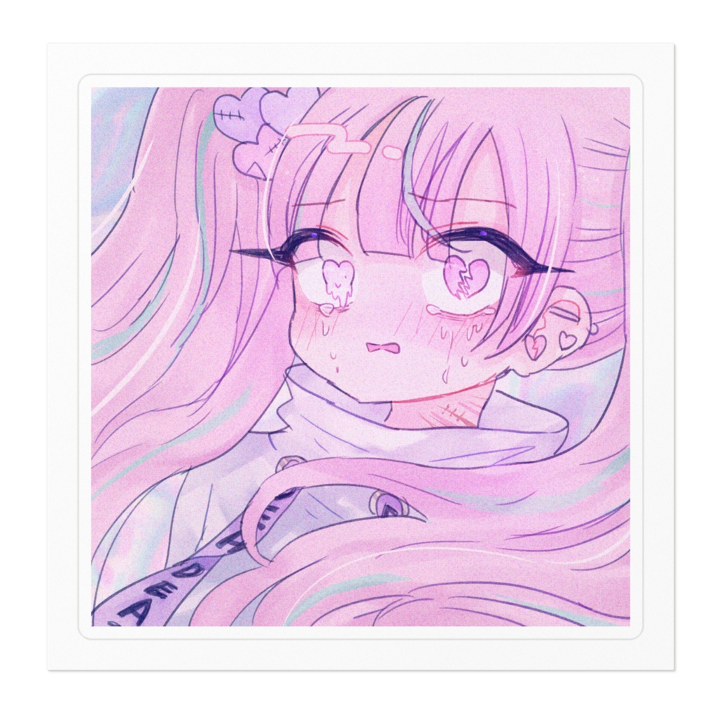 【2サイズ】あーもうやだ、なんかやだ。ステッカー