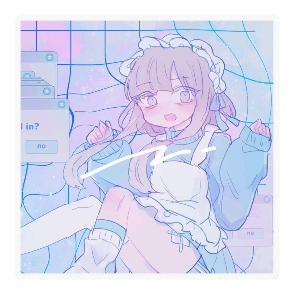 【2サイズ】fall inステッカー