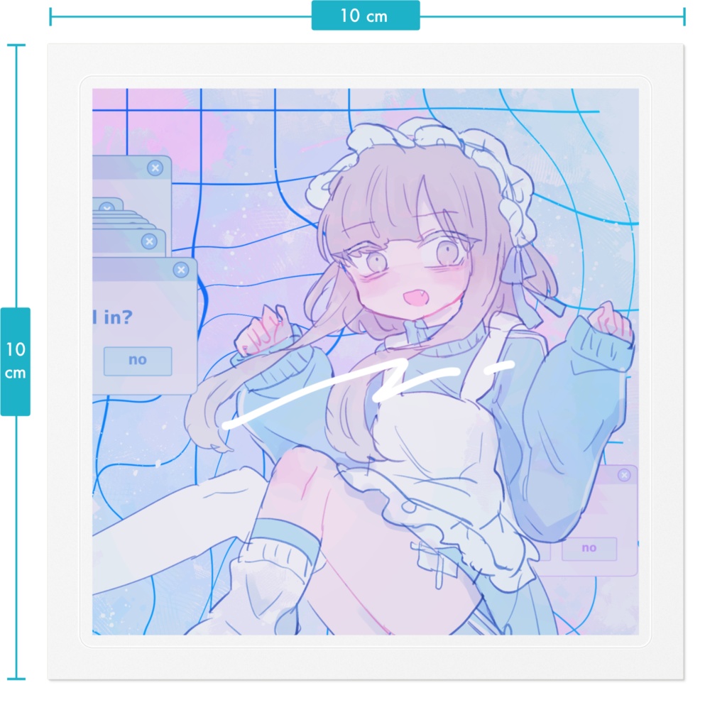 【2サイズ】fall inステッカー