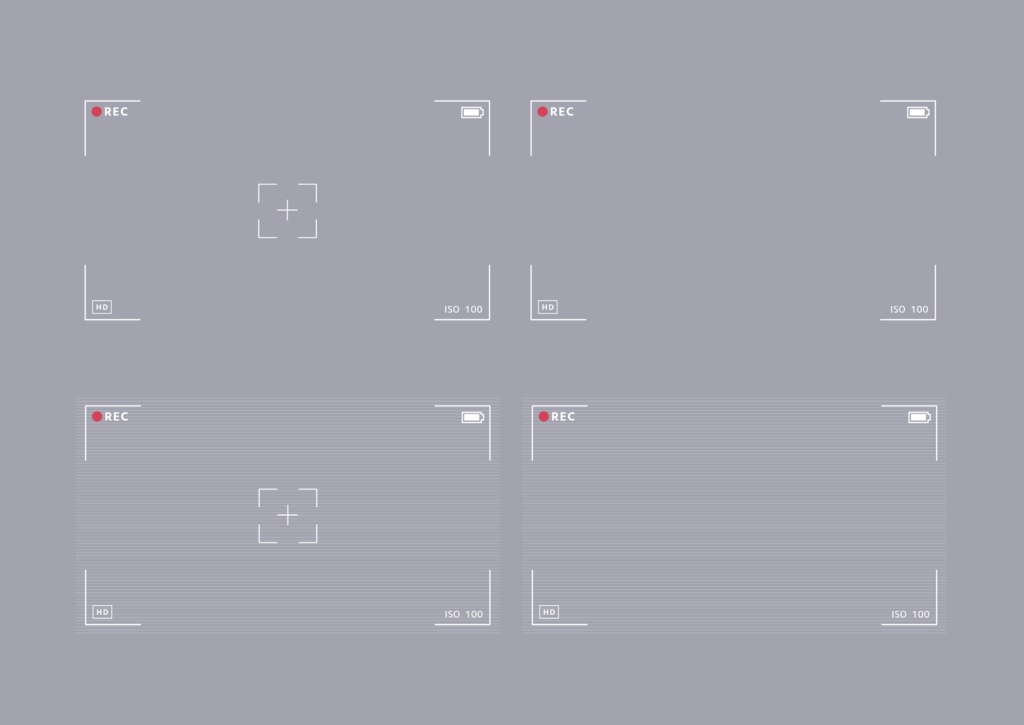 【フリー素材】エモい動画撮影風フレーム【VTuber素材 / 無料配布】