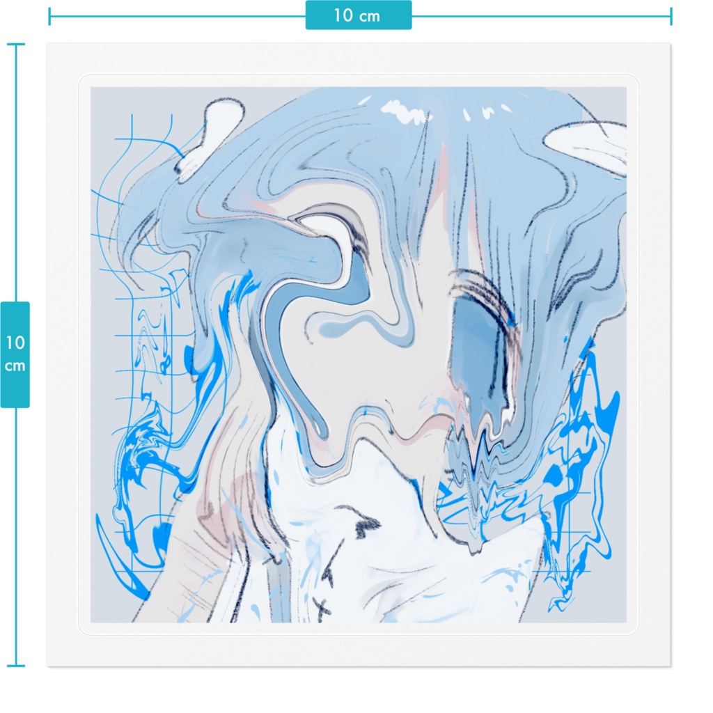 【2サイズ】わたしがしんだ、日」ステッカー