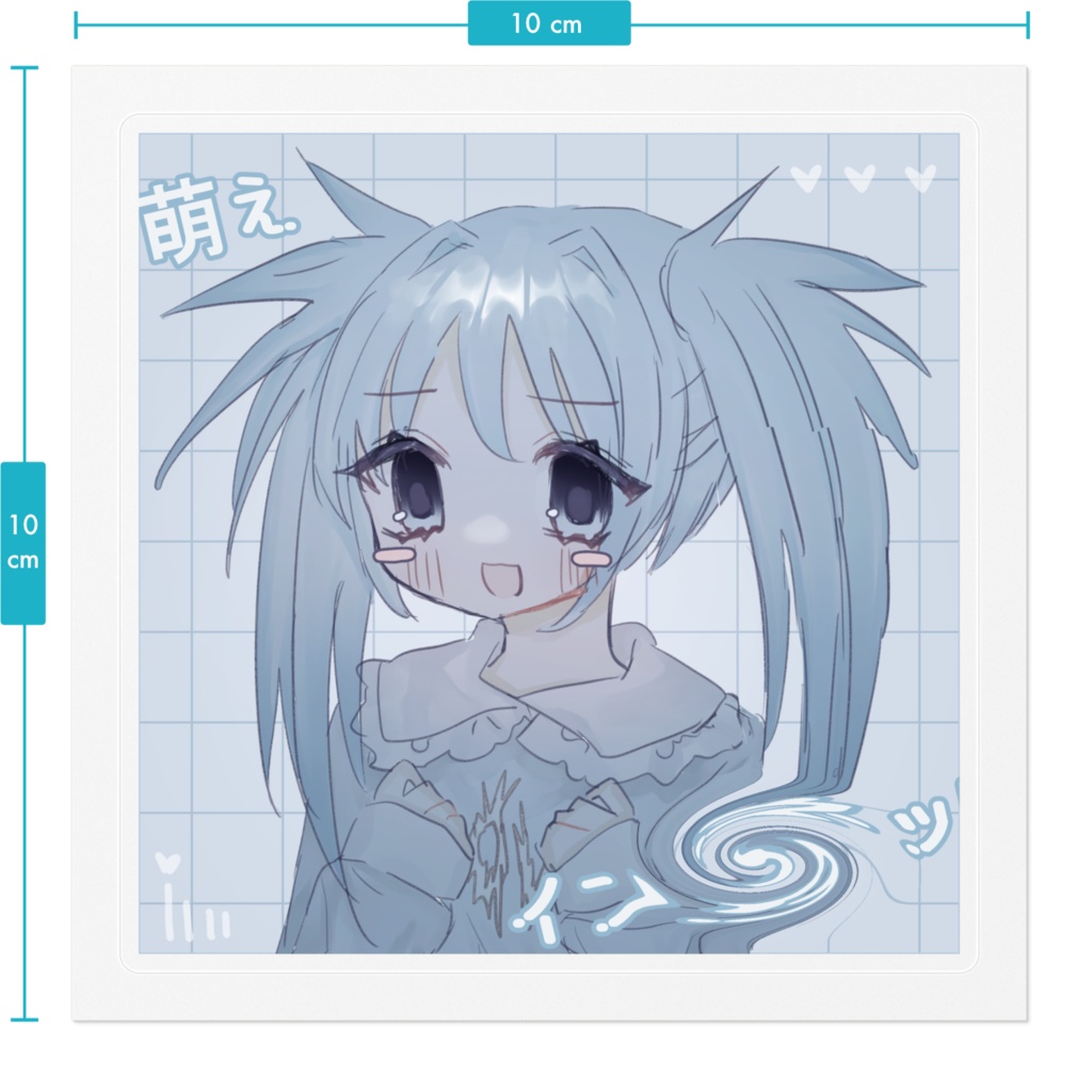 萌え萌えいんた~ねっと.comステッカー