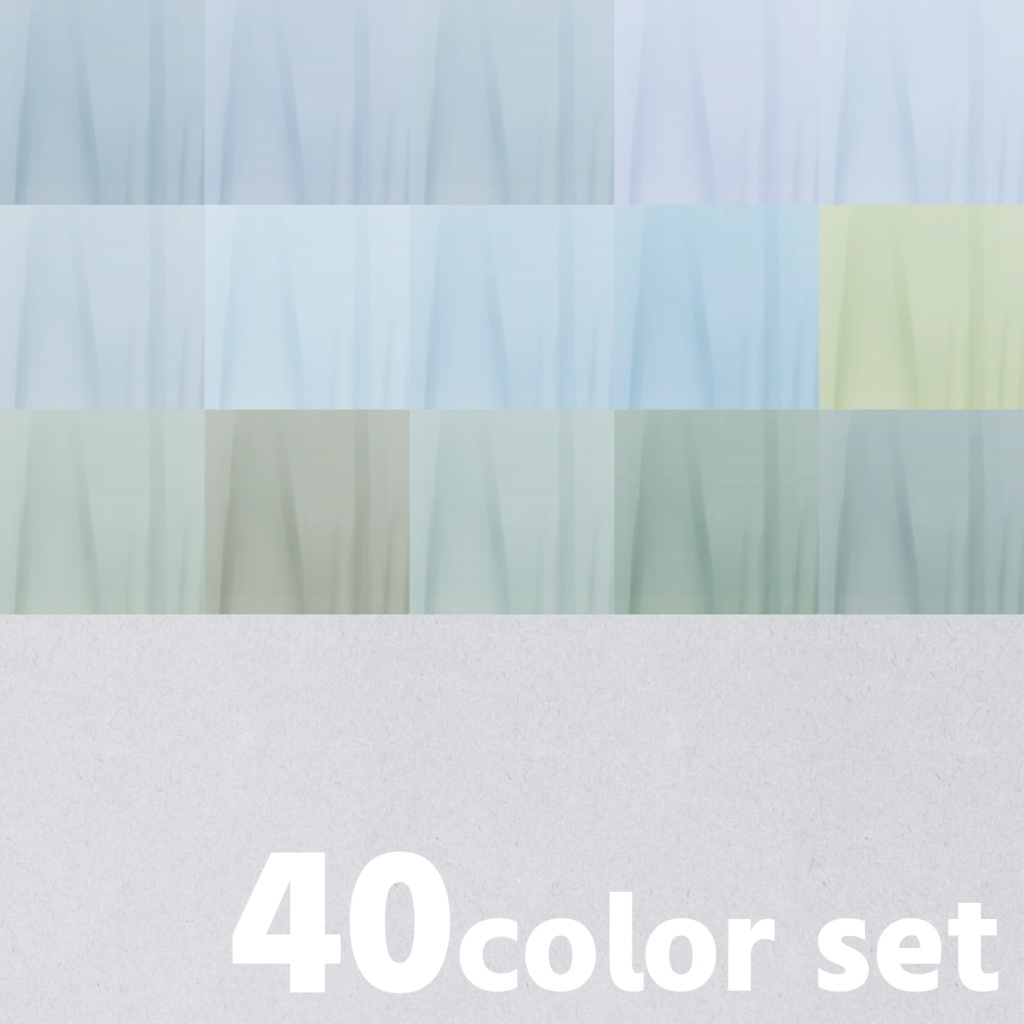 【40色セット】カラフルニュアンスヘアテクスチャ【VRoid正式版 髪テクスチャ】