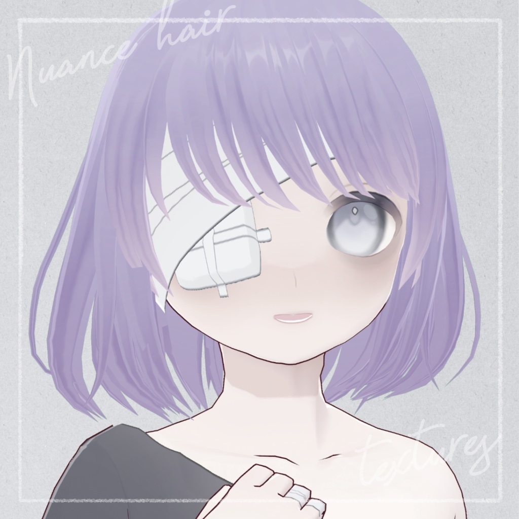 【40色セット】カラフルニュアンスヘアテクスチャ【VRoid正式版 髪テクスチャ】