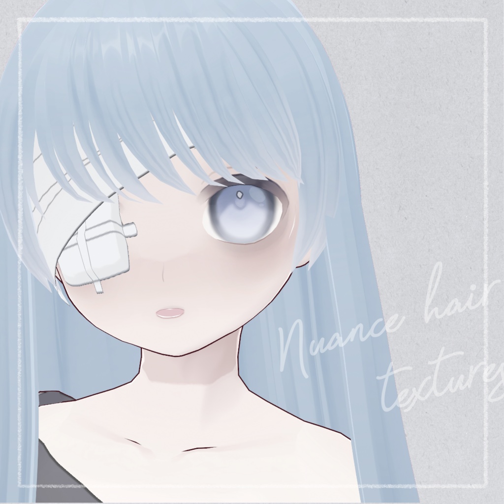 【40色セット】カラフルニュアンスヘアテクスチャ【VRoid正式版 髪テクスチャ】