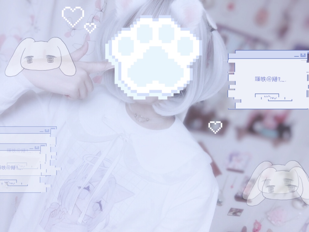 【57種】配信者・VTuber向け天使界隈系フリー素材(透過スタンプ・透過パターン・背景)セット【無料配布 フリー素材 イラスト素材 VTuber素材】