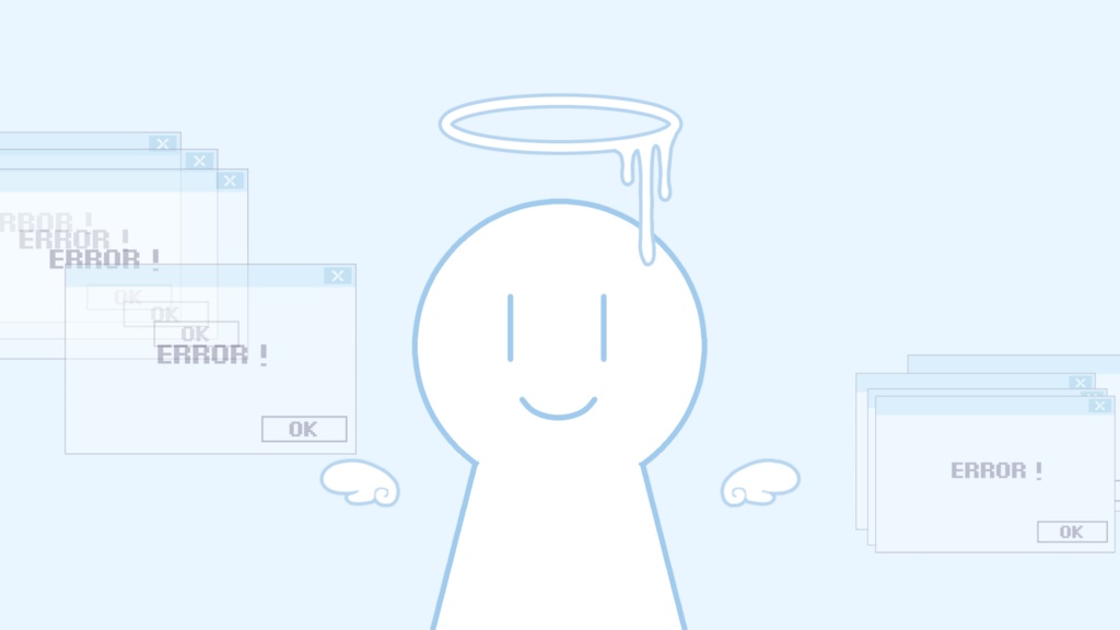 【57種】配信者・VTuber向け天使界隈系フリー素材(透過スタンプ・透過パターン・背景)セット【無料配布 フリー素材 イラスト素材 VTuber素材】