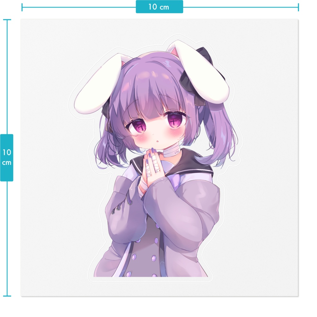 【VTuber】鈴子らん初配信記念ステッカー【art by あいら】