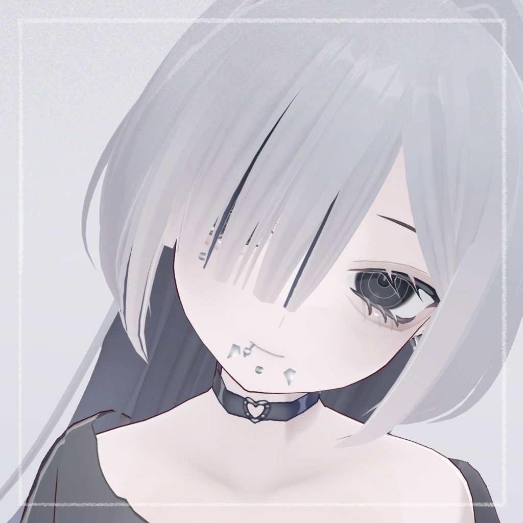 【8種】インテークウルフ ヘアプリセット【VRoid正式版 ヘアテクスチャつき メッシュ インナーカラー】