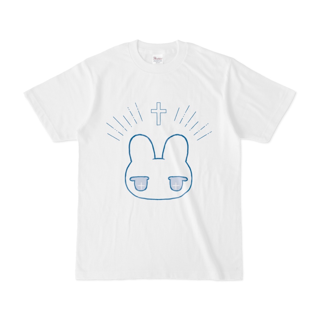 ぷゅたん †宗教† Tシャツ【うさぎ 病みかわいい 天使界隈】
