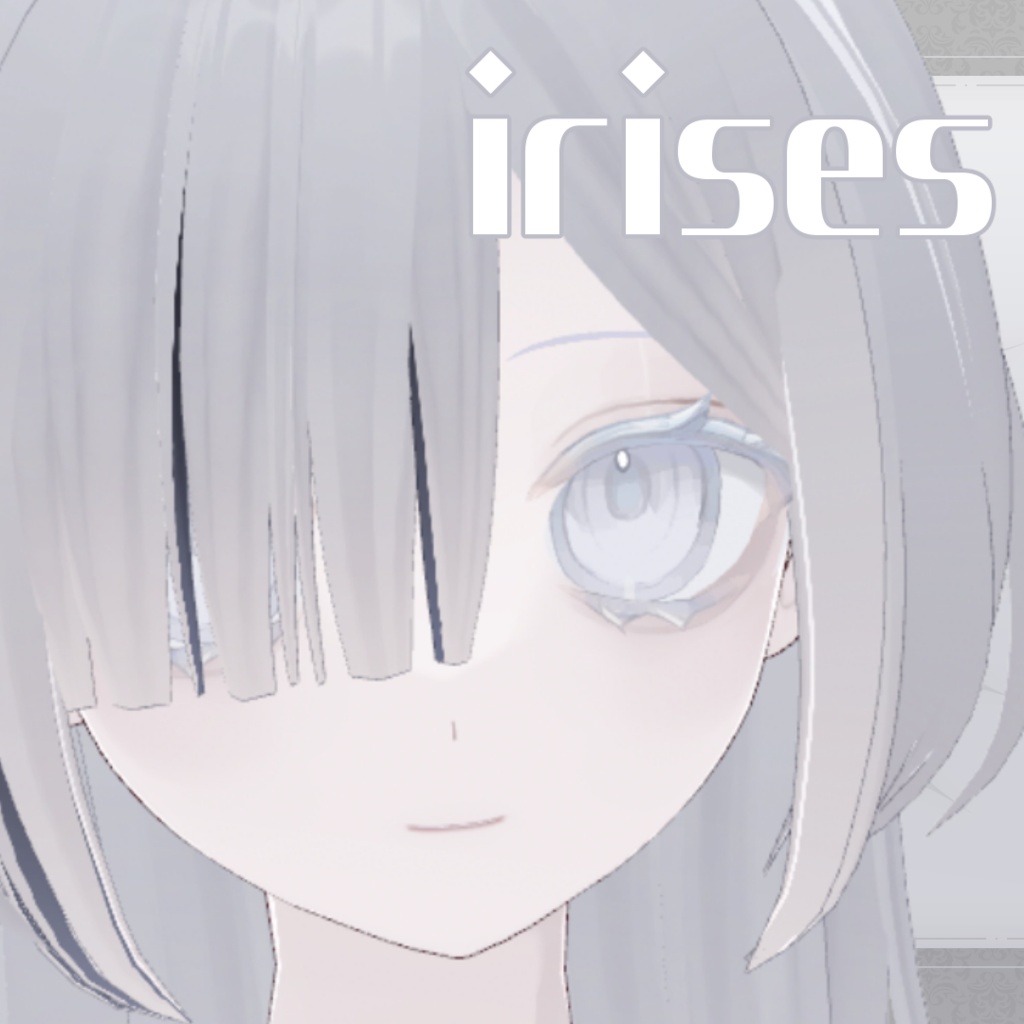 【白 黒】ペールアイテクスチャ【VRoid 目 瞳テクスチャ】