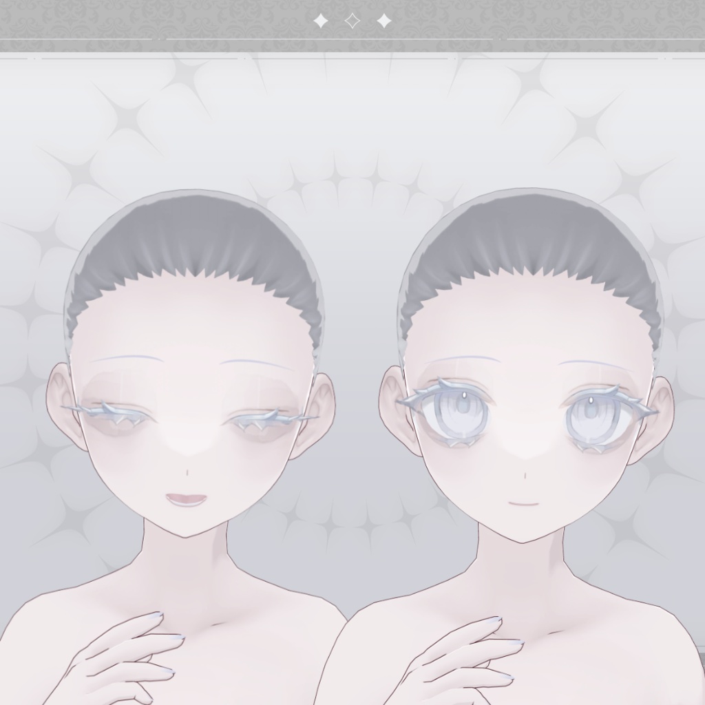 ペールメイクスキン&ボディスキン【VRoid】