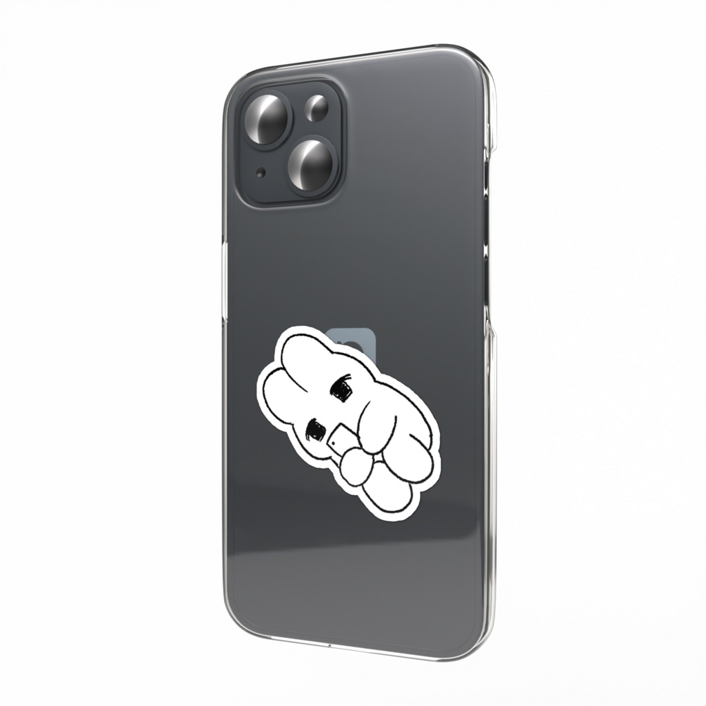 スマホ手放せないうさぎステッカー