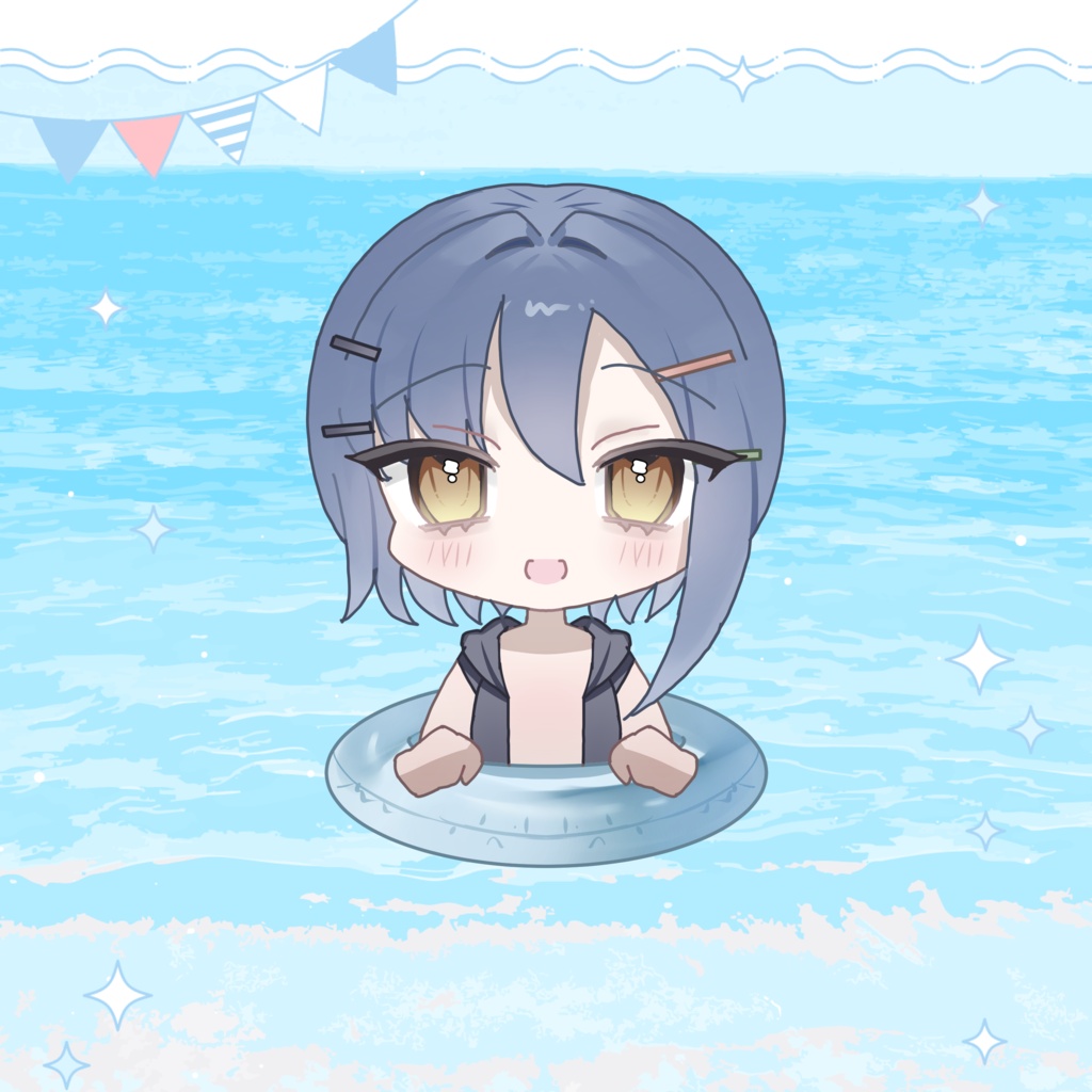 浮き輪量産依頼【商用利用可 夏にぴったりの可愛いイラスト描きます! イラスト依頼】