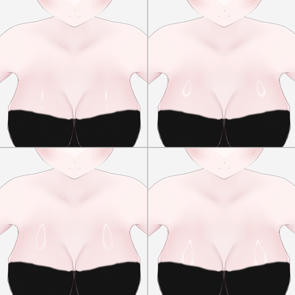 【素体モデル】セラ -Serra-【VRoid オリジナル3Dモデル カスタム用 女の子 巨乳版あり 中性 男の子対応】