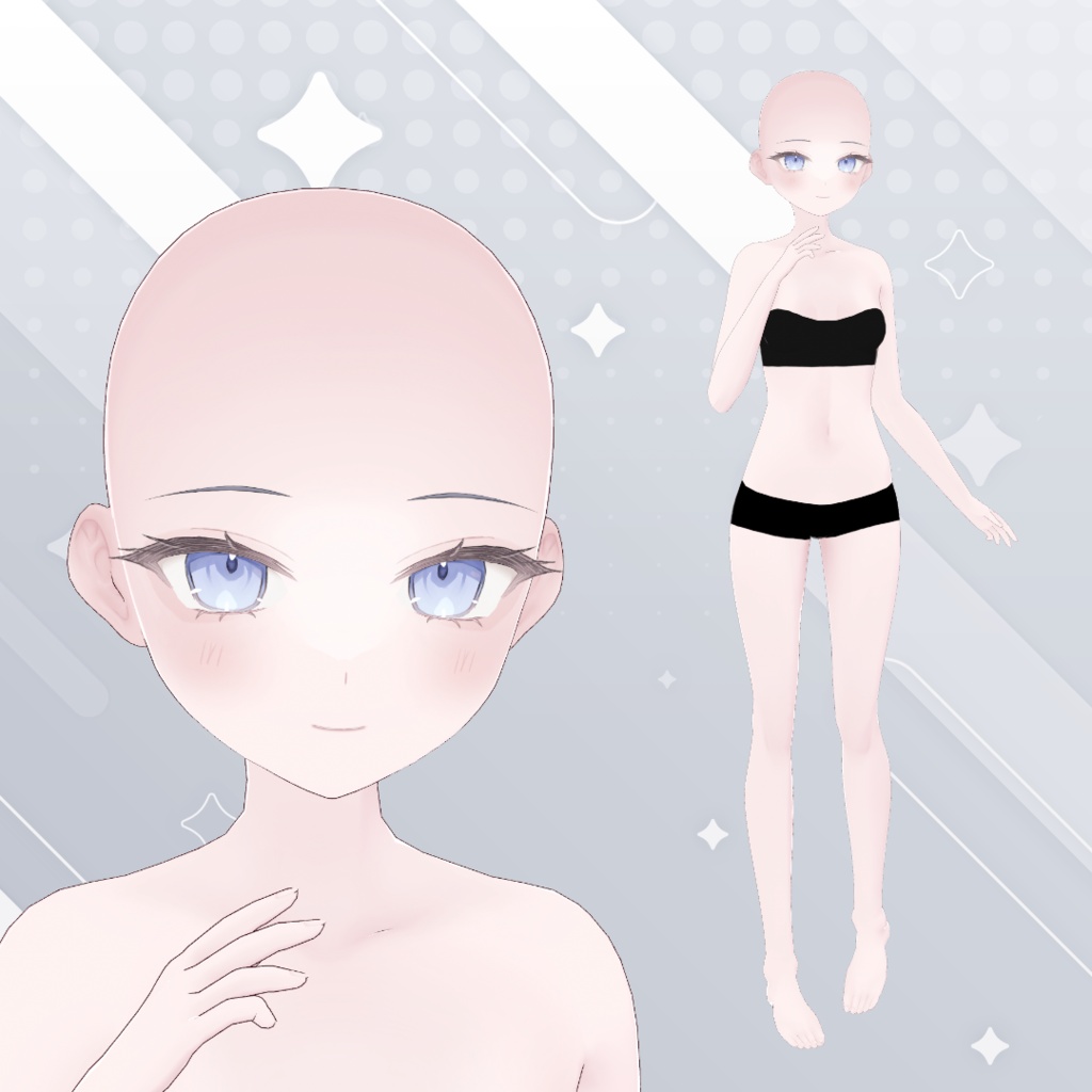 スタイリッシュメイクスキン＆ボディスキン【VRoid】