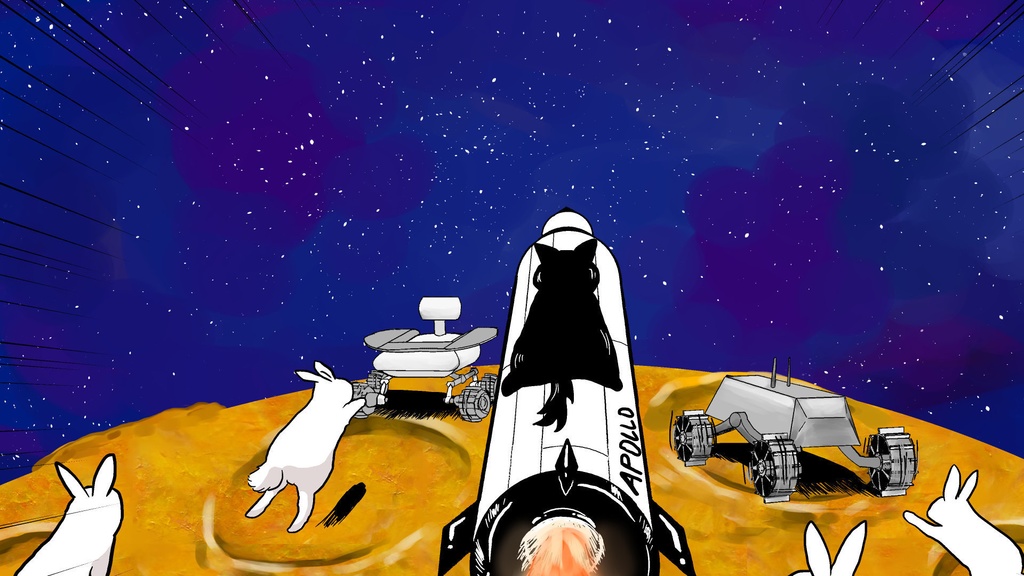 アニメ「カンちゃん 月の石をもらう」