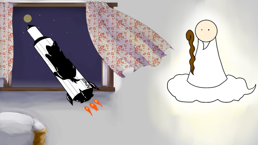 アニメ「カンちゃん 月の石をもらう」