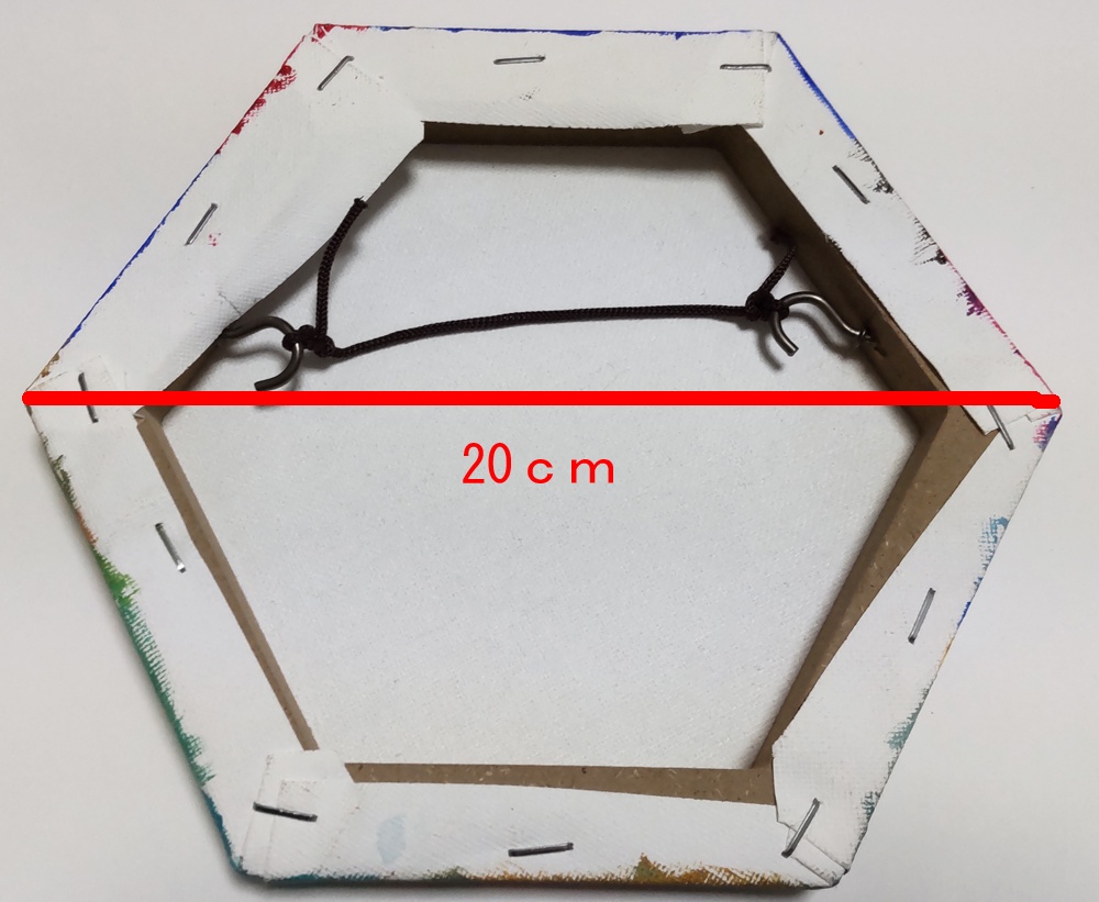 六角形キャンバス絵画「境港」