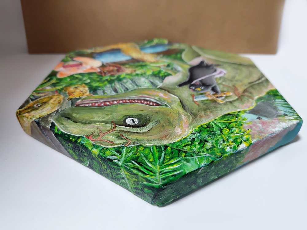 恐竜と宝剣(20cm)