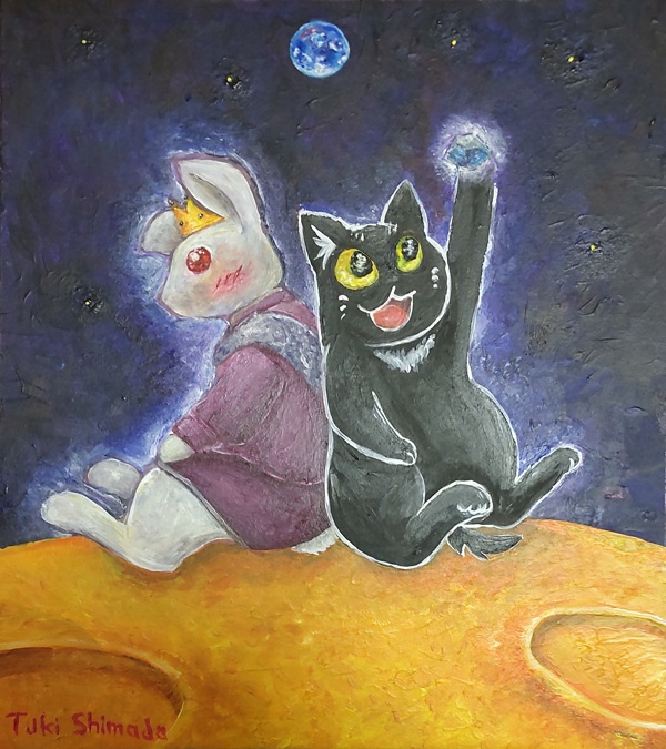 【原画】友情【アクリル絵の具】