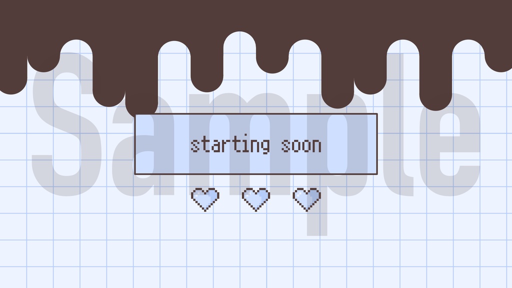 【配信背景素材】バレンタインモチーフ4点セット