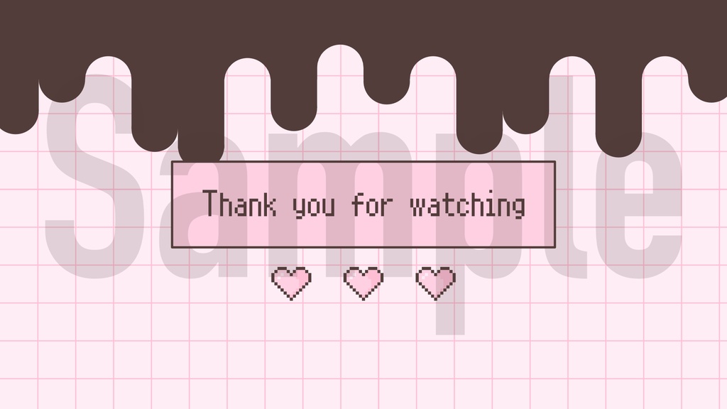 【配信背景素材】バレンタインモチーフ4点セット