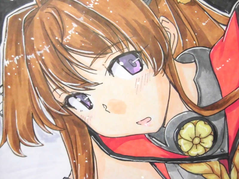 2つ折り色紙 大和バニー(3枚目)