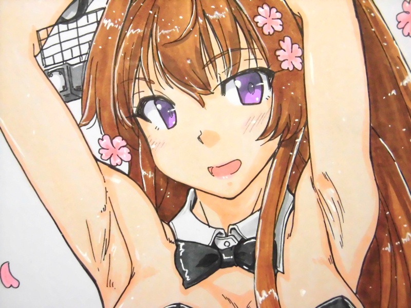 2つ折り色紙 大和バニー(3枚目)