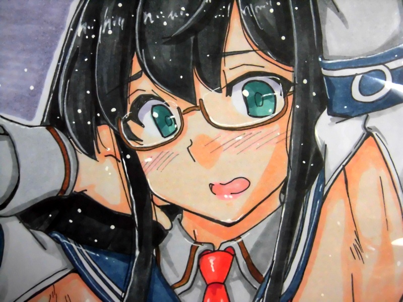 2つ折り色紙 大淀バニー(2枚目)