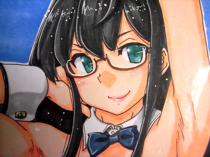 2つ折り色紙 大淀バニー(2枚目)