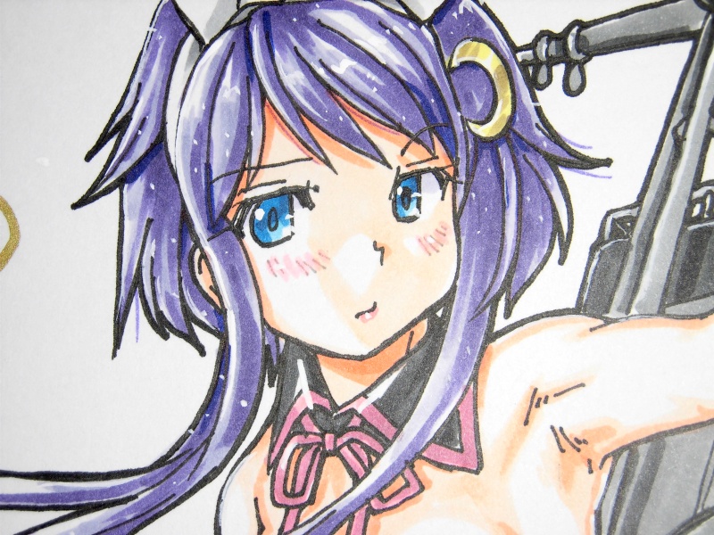 色紙 弥生バニー(3)