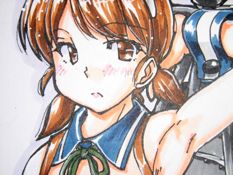 色紙 白雪バニー(3)