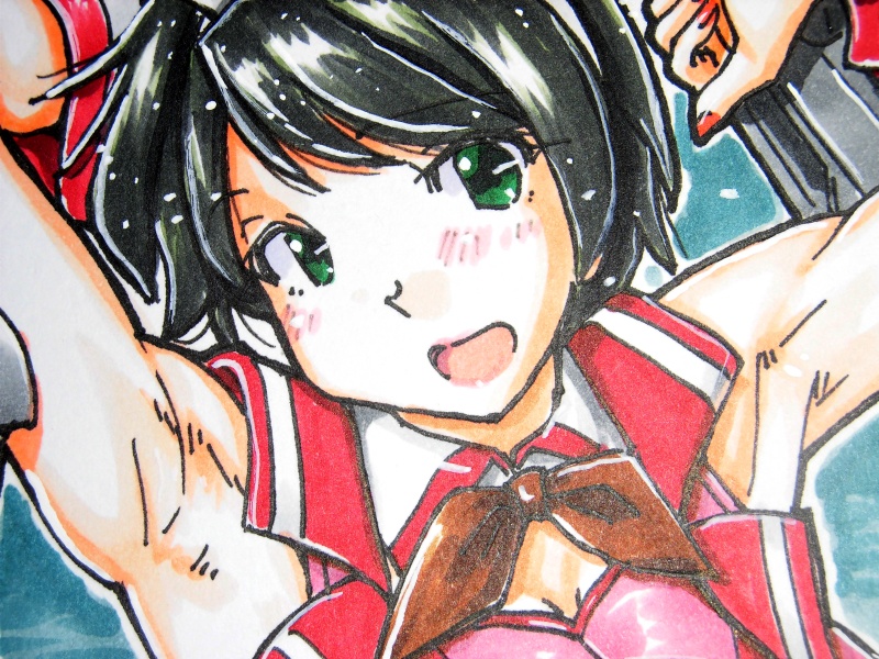 色紙 最上バニー(9)