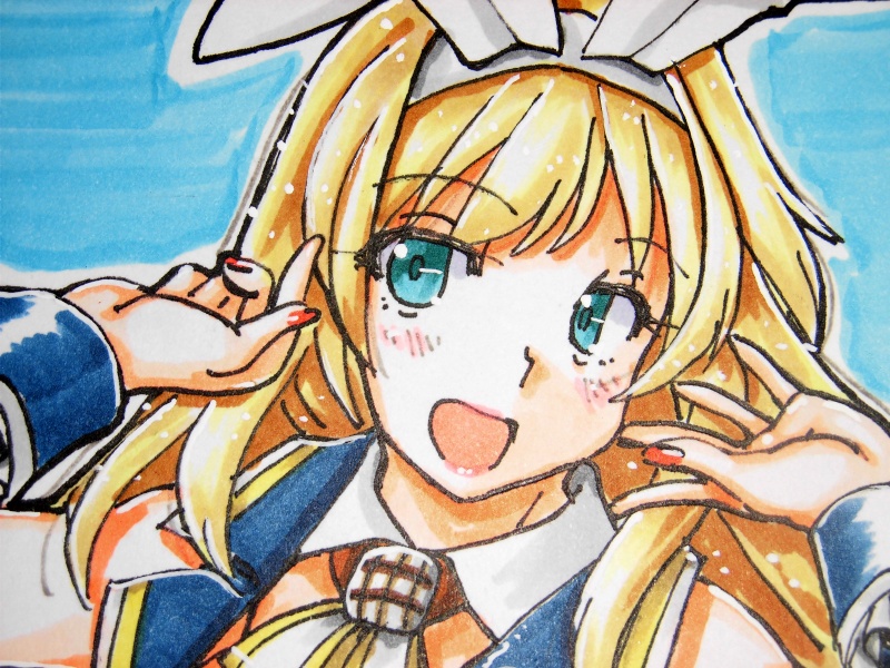 色紙 愛宕バニー(15)