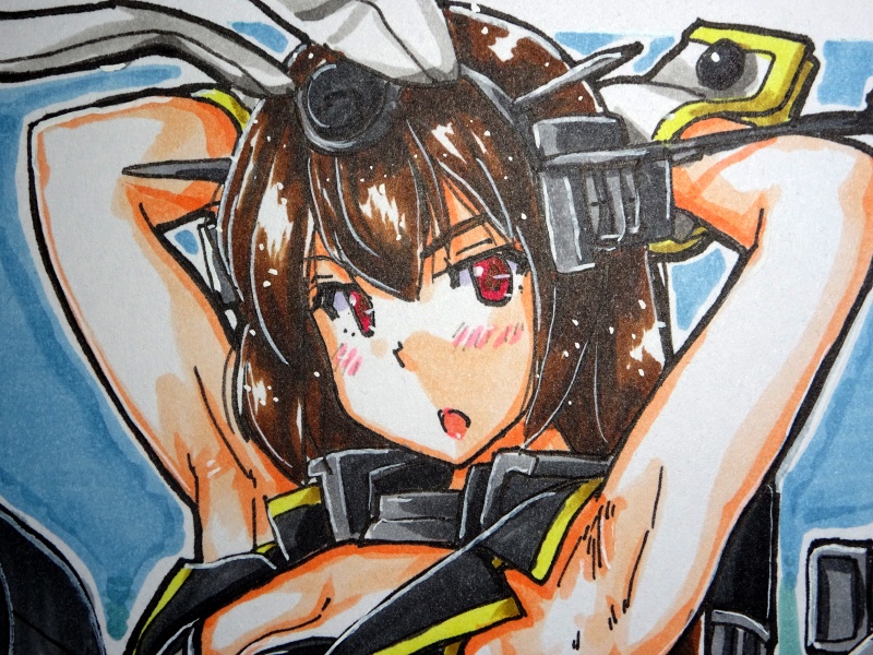 色紙 長門バニー(9)