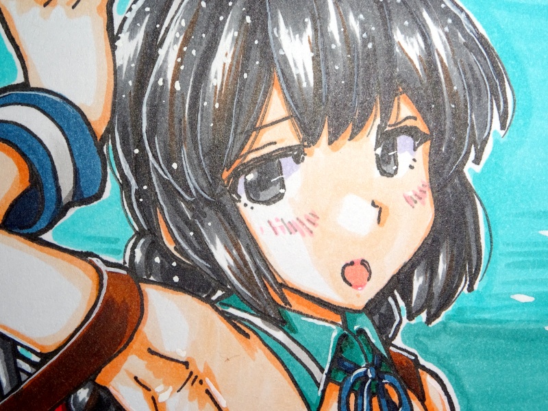 色紙 磯波バニー(6)