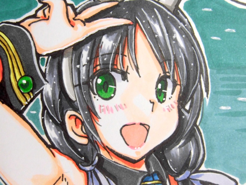 色紙 涼風&五月雨バニー(6)