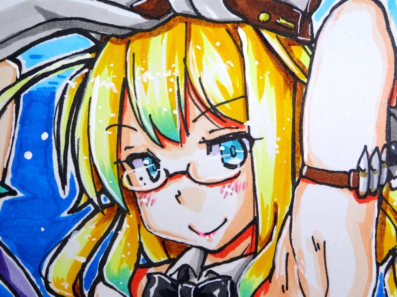 色紙 伊19&伊8バニー(3)