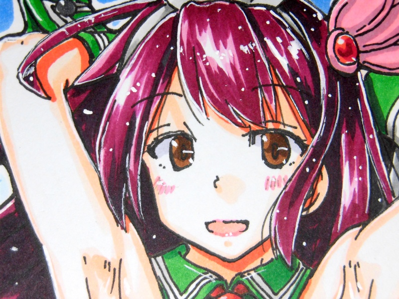 色紙 如月バニー(6)