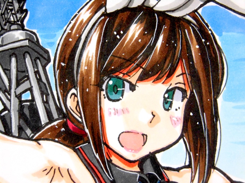 色紙 吹雪バニー(6)